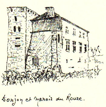 Le château du Roure sur les bords du Chassezac entre Lozère et Ardèche