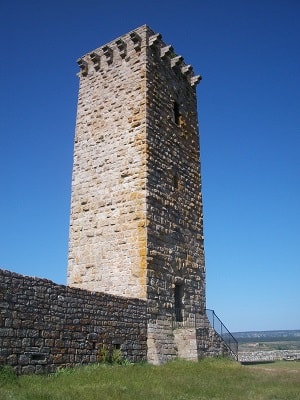 The medieval castle of La Garde-Guérin in Lozère 1