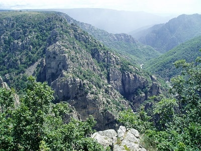 Le canyon du Chassezac près de La Garde-Guérin