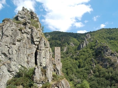 The Abbey of Chambons, located in Borne