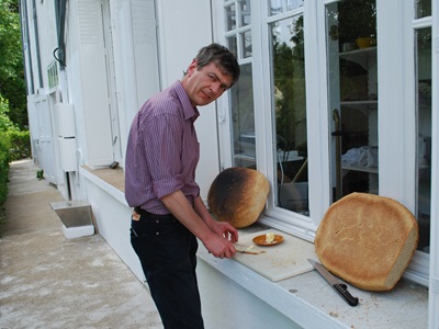 Philippe Papadimitriou et son pain maison
