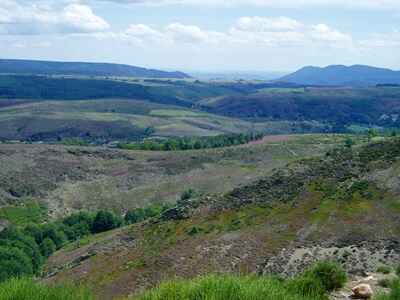 Panorama of the Cévennes and Mont Lozère
